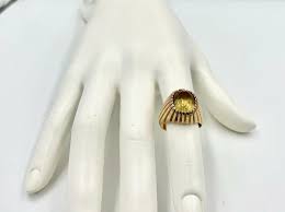 Citrine 14K Gold Ring Estate Arthur Mitchell Black History Dance Theater  Harlem
