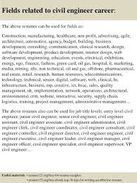 Resume tips for civil engineers. Top 8 Civil Engineer Resume Samples