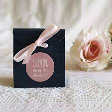Weddix 3 Er Set Fertige Gastgeschenke Blau Rosa Fur Hochzeit Taufe Geburtstag Give Away Kartonage Mit Sticker Und Schle Hochzeit Shop Tortenfiguren Hochzeit