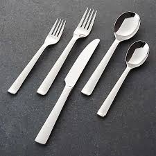 We offer a full range of forks, including dinner, appetizer, salad and serving, for all your dining needs. 18 10 Flatware Crate And Barrel