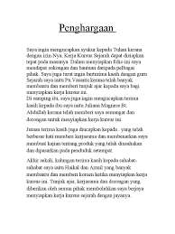 Penghargaan Sample For Folio Sejarah Ting 3