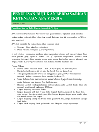 Artikel seminar secara umum format penulisan daftar pustaka untuk artikel yang dipublikasikan pada seminar yaitu : Modul Mk Penelitian Kualitatif Penulisan Rujukan Berdasarkan Pedoman Apa