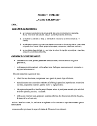 Proiect de activitate integrată unde a zburat rândunica? educatoare stan alexandra mihaela grădinița „miniterra kindergarten. Doc Proiect Tematic Pasari Calatoare Faza I Obiective De Referinta Soanca Simona Academia Edu