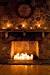 Rustic Romantic Cabin Fireplace