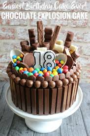 Birthday Cake Recipe Ideas Uk How To Make A Chocolate Explosion Cake Recipe Chocolate Explosion Cake Birthday Cake Chocolate Yummy Cakes