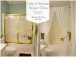 Removing glass shower doors