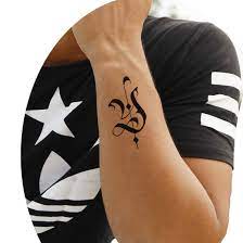 Letter tattoos are usually simple but can mean so much. Voorkoms Name Y Letter Two Design Body Temporary Tattoo Waterproof For Girls Men Women Amazon In Beauty