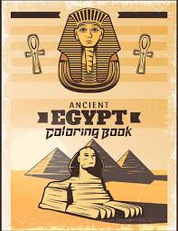 A coloring page of egyptian workers painting a fresco, includes hieroglyphs, for fun or for a report cover. Ancient Egypt Coloring Book Relieve Stress And Have Fun With Egyptian Symbols Gods Mythology Hieroglyphics And Pharaohs Egyptian Coloring Book Vol 2 Amazon De Bachand Malcolm Fremdsprachige Bucher