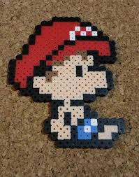 Bebe Mario Luigi Et Peach Bead Sprites Island Par Dcbperlersprites Bead Sprite Beads Perler Bead Patterns