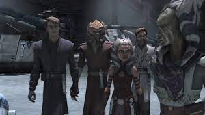 At The End Of The Kadavo Arc With Plo Koon Anakin Ahsoka Obi Wan And Roshti Governor Of Kiros Star Wars Awesome Star Wars Clone Wars Ahsoka