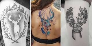 This collection contains patterns drawn from histor 45 Excellent Stag Tattoo Designs And Ideas Tattooblend
