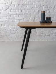 Lowest price in 30 days. Contrast Dining Table 180x90x75cm Oak Black Legs Ragaba De