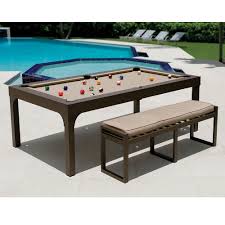 Three ways to use it. Outdoor Billiards To Dining Table Hammacher Schlemmer