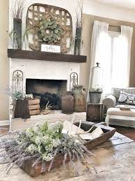 80 Incridible Rustic Farmhouse Fireplace Ideas Makeover 11 Farmhouse Decor Living Room Farmhouse Chic Living Room Rustic Farmhouse Living Room