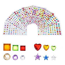 Antner 704pcs Self Adhesive Craft Gems Sticky Rhinestones Colored Arts And Crafts Gems Assorted Size 8 Sheets Rhinestone Sticker Rhinestone Crafts Crafts