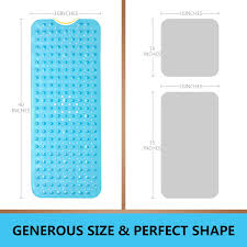 Babies r us robot security blanket. Amazon Com Sheepping Baby Bath Mat Non Slip Extra Long Bathtub Mat For Kids 40 X 16 Inch Eco Friendly Bath Tub Mat With 200 Big Suction Cups Machine Washable Shower Mat Blue