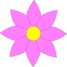 Small Flower Clip Art Flower Clipart Flower Template Flower Clip