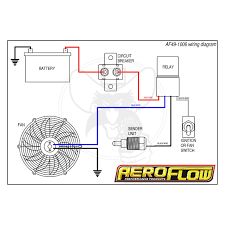 Wiring diagram includes the following instructions. Af49 1006 Aeroflow Thermo Fan Control Relay Thermostat On At 85 C Off At 76 C