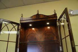 High End Mahogany China Cabinet Or Bookcase For Home Offfice