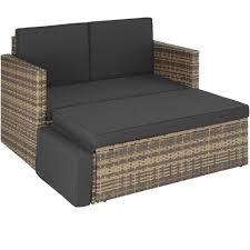 For your wicker sofa, your wooden garden bench or teak wood lounge sofa. Tectake Loungeset Rattan Lounge Korfu 2 Tlg Otto
