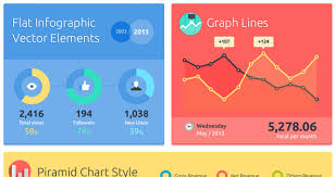 Flat Infographic Vector Elements Vector Objects Pixeden