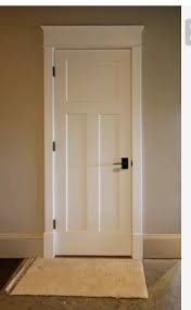 Door With Plinth Block Farmhouse Interior Doors Interior Door Trim Craftsman Interior Doors