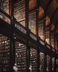 Trinity College Library Dublin Hogwarts Aesthetic Old Libraries Light In The Dark