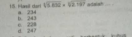 Jul 23, 2014 · akar pangkat 3 dari 2197 adalah 13. Hasil Dari Akar Pangkat Tiga 5832 Akar Pangkat Tiga 2197 Adalah Pliss Dikumpul Besok Brainly Co Id