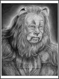 Original Artwork Bert Lahr Cowardly Lion Wizard Of Oz Drawing Charcoal Graphite Wizard Of Oz The Wonderful Wizard Of Oz Artwork