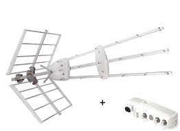 Antenne Tv Exterieure Tnt Hd Evology 35 Db Leroy Merlin