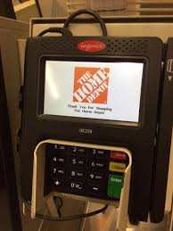 The Ingenico Group S Isc Touch 250 Caught In Action While Checking Out At Home Depot In Atlanta Ga To Learn More A Mobile Solutions Pay Phone Landline Phone