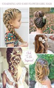 33 Cute Flower Girl Hairstyles 2020 Update Flower Girl Hairstyles Kids Hairstyles For Wedding Flower Girl Hairstyles Updo