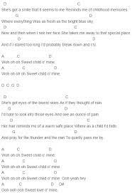 Guns N Roses Sweet Child O Mine Chords Tune Down Half Step Ukulele Ukulele Chords Songs Sweet Child O Mine