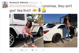 Bonang to buy her fan a car bonang matheba wishes zimbabwean voters well stunning bonang matheba dazzles in her matching red ensemble (photos) Bonang Matheba Shows Off Her Mercedes Amg Collection Okmzansi