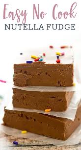 No Bake Nutella Fudge Recipe Easy Fudge Recipe No Bake Dessert 5 Ingredient Dessert Recipe Bake Sale Fudge Recipes Easy Nutella Recipes Easy Fudge Easy