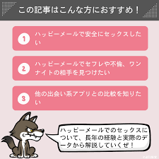 ハッピーメールでセックスは可能？安全なセフレの作り方をプロが徹底解説 - 週刊現実