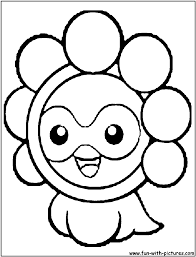 Daylight saving time coloring page. Castform Sunny Coloring Page