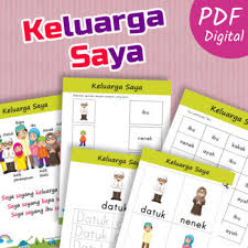 Guru menanggapi hasil kerja siswa dan. Lembaran Kerja Prasekolah Tadika Belajar Menulis Keluarga Saya By Teacher Wu