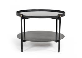 Our modern coffee tables are easy to move to keep in mind that people need to move it more often than any other furniture in their living room. Modrest Randal Modern Round Black Metal Coffee Table Coffee Tables Living Room