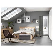 Malm High Bed Frame 4 Storage Boxes White Stained Oak Veneer Leirsund Queen High Bed Frame Ikea Malm Bed Malm Bed