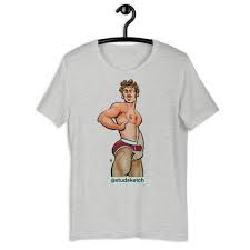CROTCH GRAB Gay Art T-shirt Homoerotic Underwear Briefs - Etsy