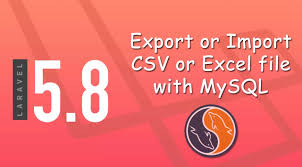 export or import of csv or excel file