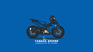 Yamaha Sniper Motorcycle Artwork Blue Artwork Yamaha
