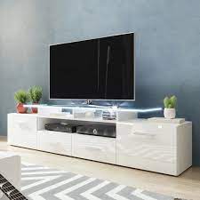 Pin By Serinty On Furniture Design In 2021 White Tv Stands Tv Stand Led Tv Stand