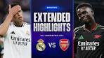 Real Madrid vs. Arsenal: Extended Highlights | UCL Quarter ... - YouTube