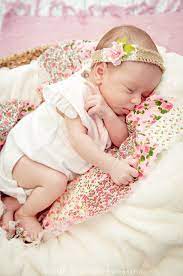 Baby Girl Photo Shoot 1 Month Old Floral Cute Baby Pictures Baby Girl Christening Baby Milestone Photos