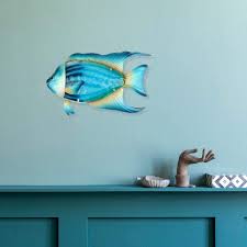 Check spelling or type a new query. Buy John S Studio Metal Fish Wall Decor Bathroom Glass Art Iron Sculpture Outdoor Blue Hanging Decoration For Home Bedroom Garden Patio Porch Or Fence Online In Uk B08g1r2fwd