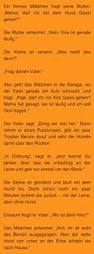 dieses madchen will mit einer laufigen hundin gassi gehen was sie ihrem vater danach sagt ist zum quieken witze lustig lange witze