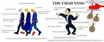 The national council of transition reassures the chadian people that all measures have been taken to guarantee peace, security and the republican. Virgin Bernie Hillary Trump Vs The Chad Yang Andrew Yang Know Your Meme