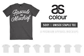 As Colour 5001 Staple Tee Mockups Clothing Mockup Mockup Design Personalized T Shirts